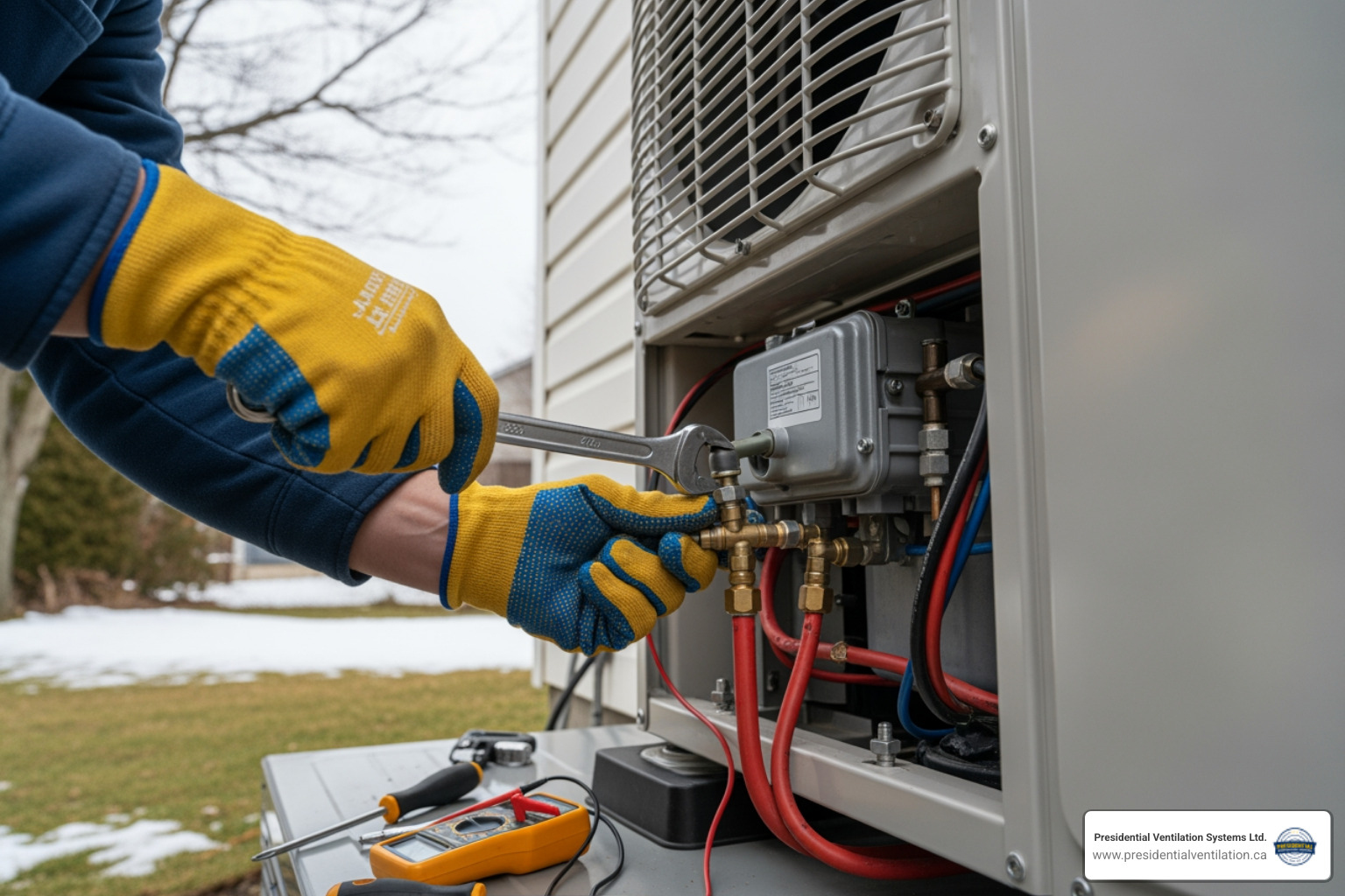 infographic showing emergency heat pump repair decision tree with signs of failure, immediate troubleshooting steps, and when to call a professional for Lower Sackville residents - emergency central heat pump repair in lower sackville, ns