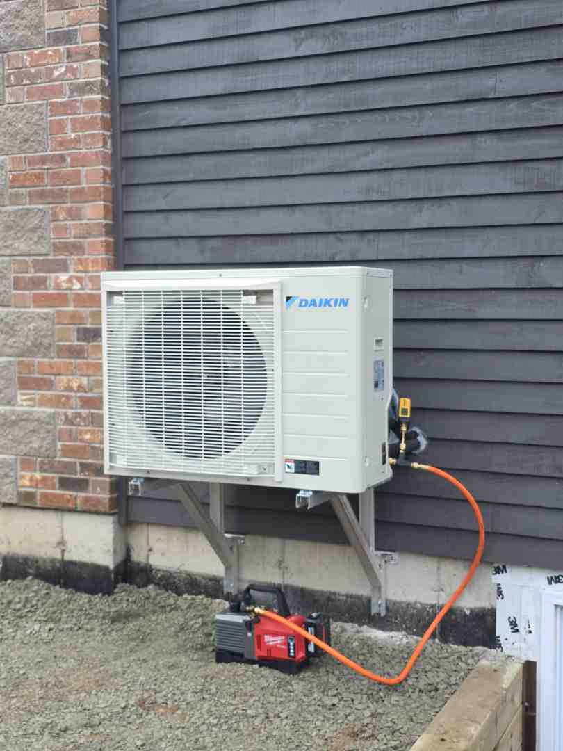 refrigerant lines entering a home through a sealed wall port - how ductless heat pumps work in cold weather refrigerant lines entering a home through a sealed wall port - how ductless heat pumps work in cold weather