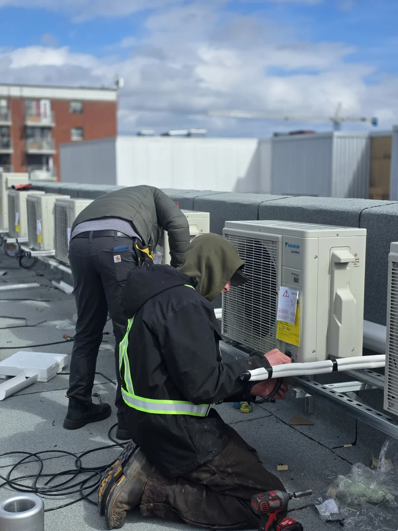 Commercial building HVAC installation in Nova Scotia