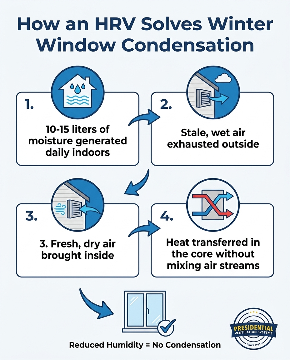 How an HRV Solves Winter Window Condensation