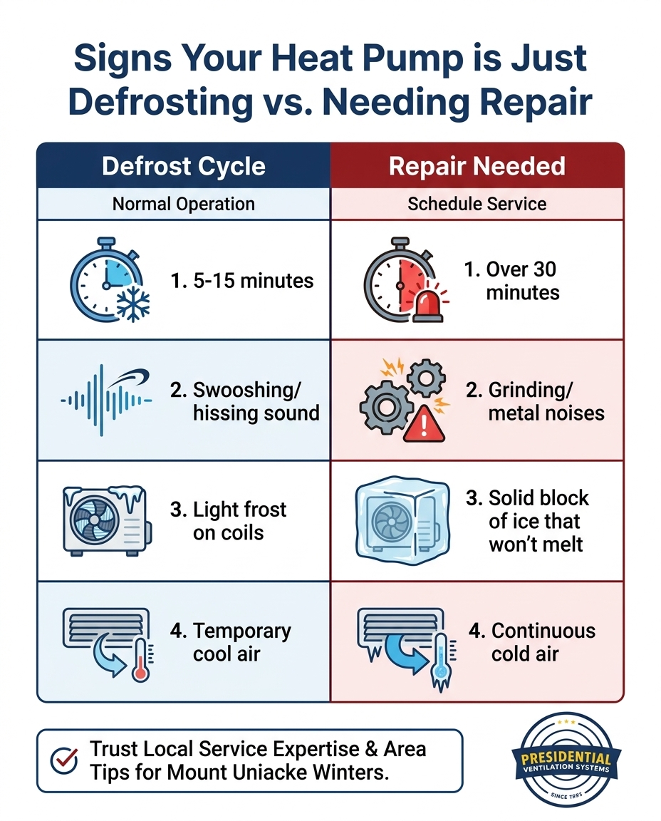 Signs Your Heat Pump is Just Defrosting vs. Needing Repair