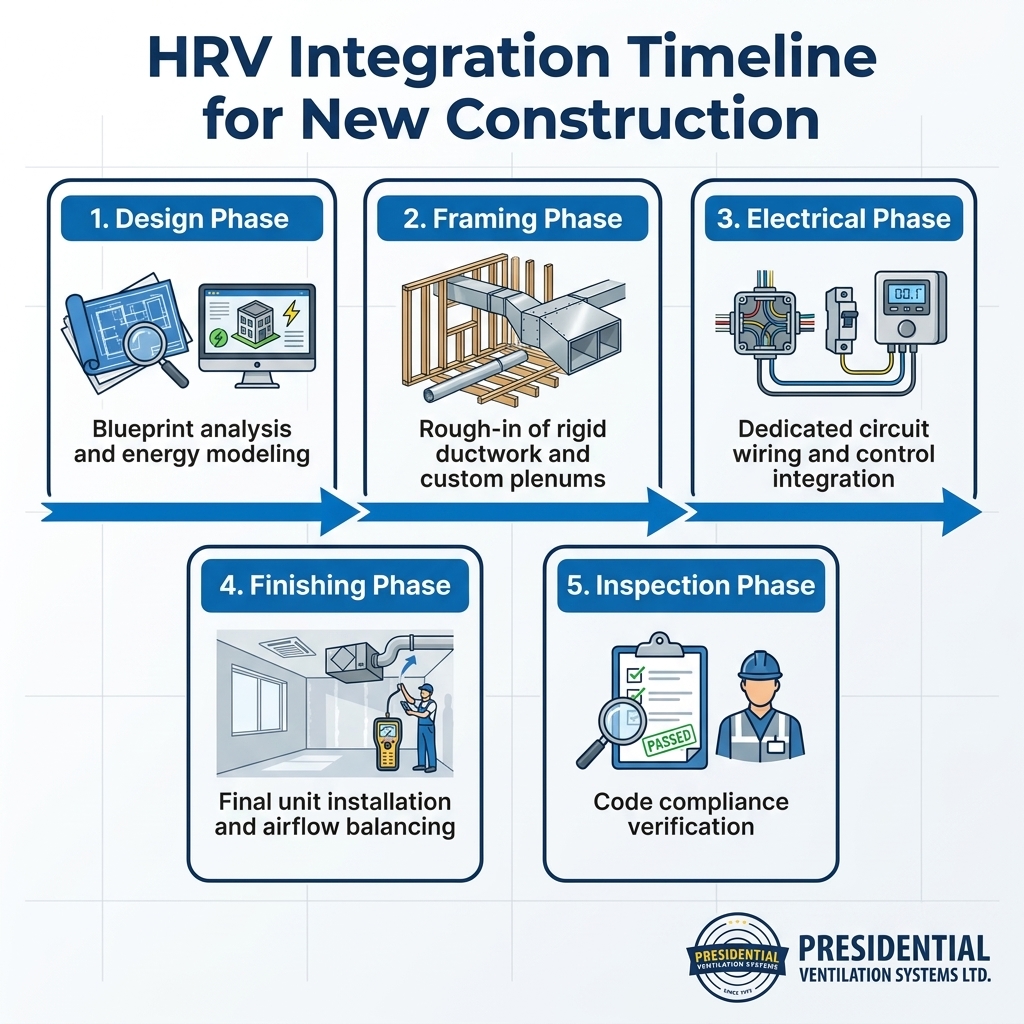 HRV Integration Timeline for New Construction