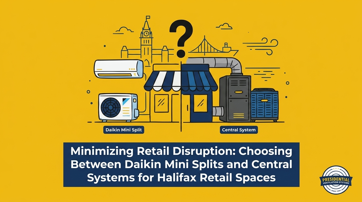 Choosing Between Daikin Mini Splits and Central Systems for Halifax Retail Spaces