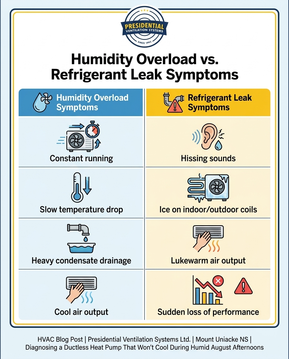 Humidity Overload vs. Refrigerant Leak Symptoms