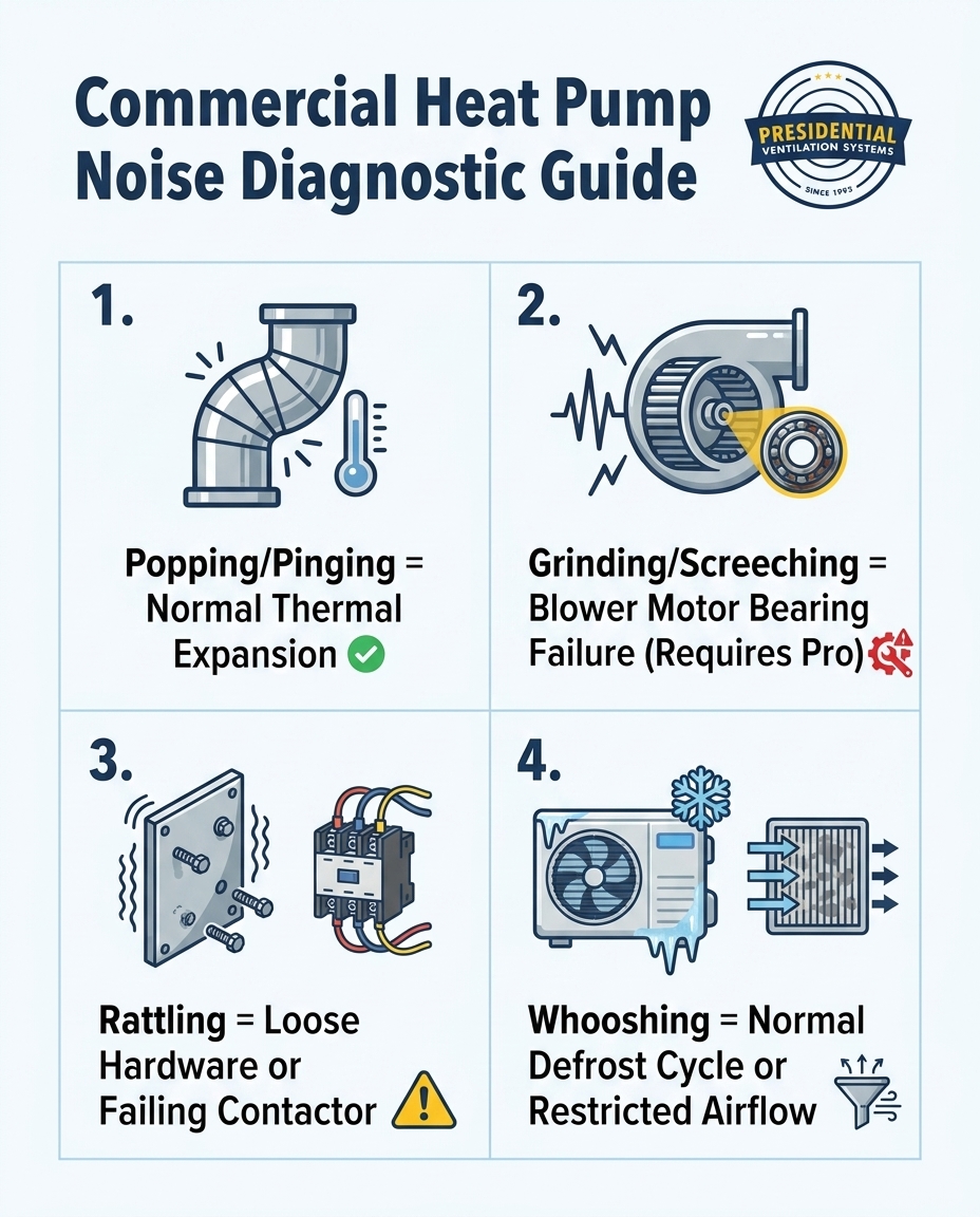 Commercial Heat Pump Noise Diagnostic Guide