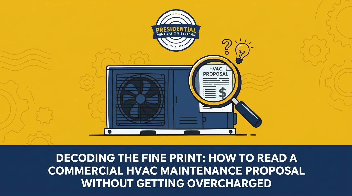 How to Read a Commercial HVAC Maintenance Proposal Without Getting Overcharged
