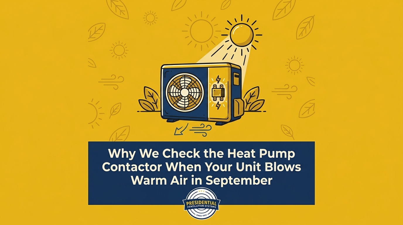 Why We Check the Heat Pump Contactor When Your Unit Blows Warm Air in September