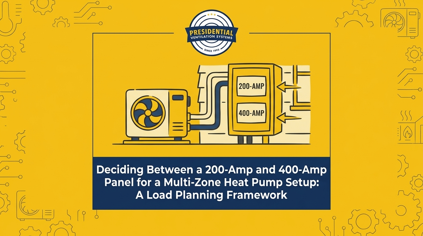 Deciding Between a 200-Amp and 400-Amp Panel for a Multi-Zone Heat Pump Setup