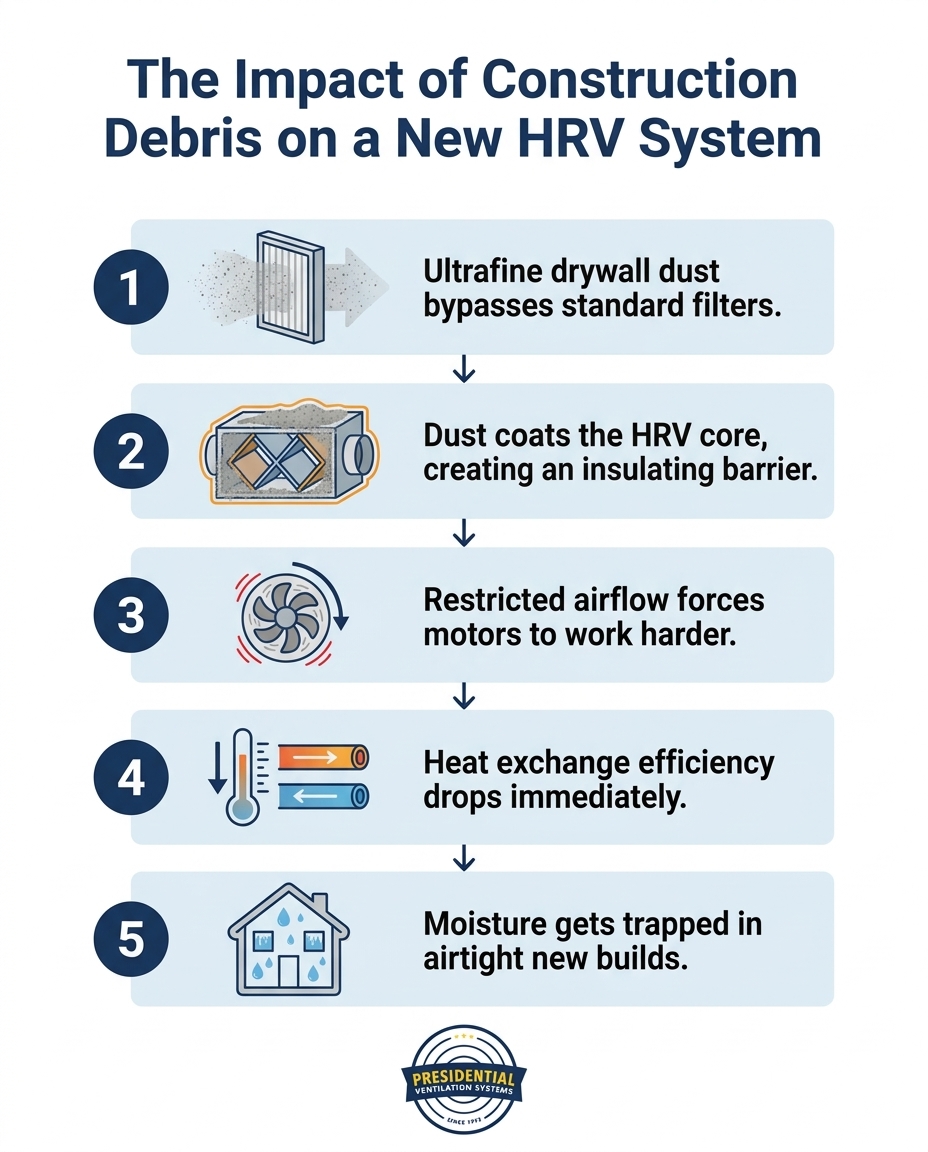 The Impact of Construction Debris on a New HRV System