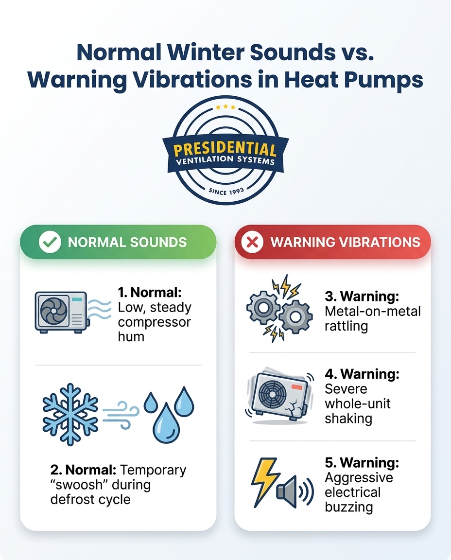 Normal Winter Sounds vs. Warning Vibrations in Heat Pumps