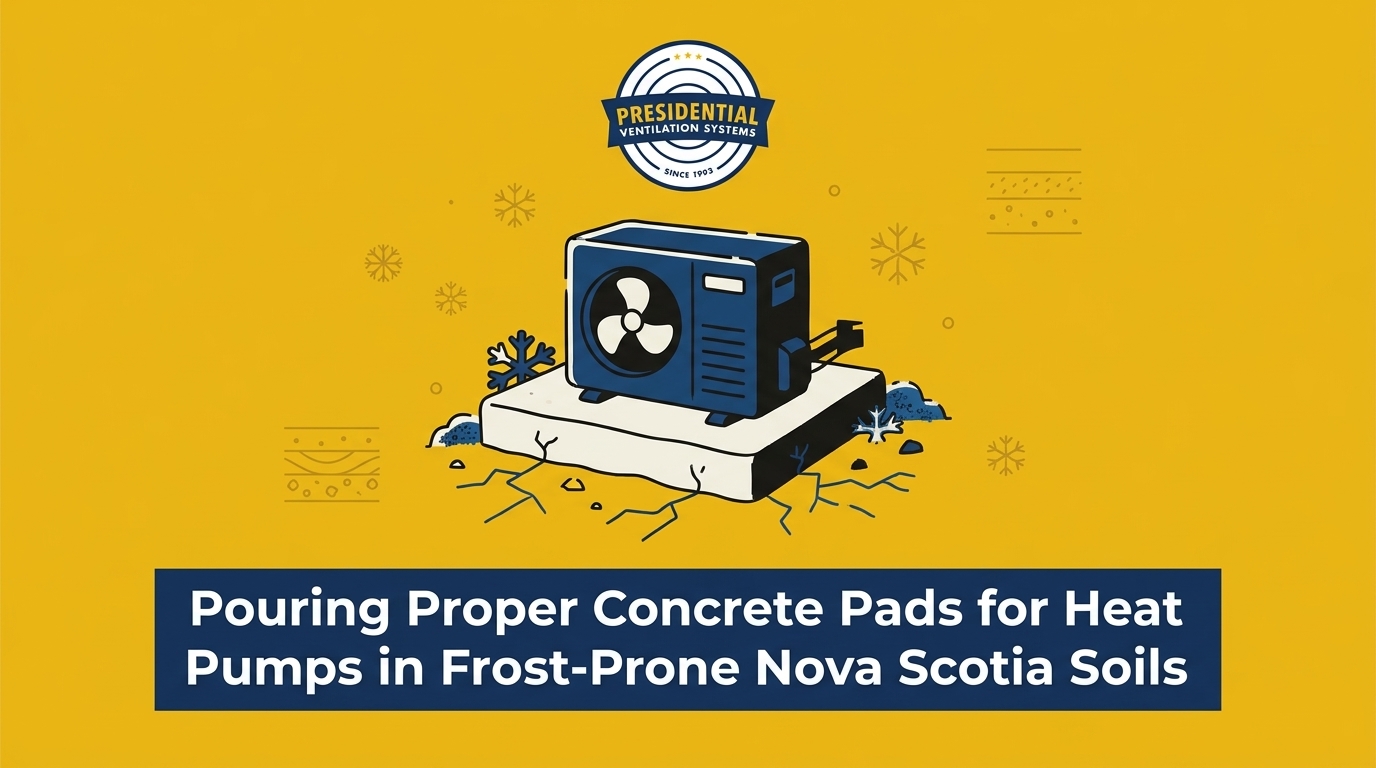 Pouring Proper Concrete Pads for Heat Pumps in Frost-Prone Nova Scotia Soils