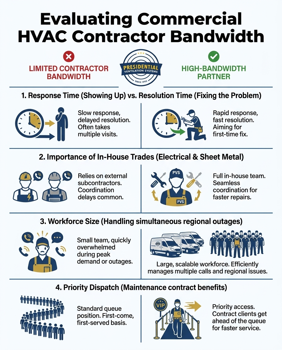 Evaluating Commercial HVAC Contractor Bandwidth