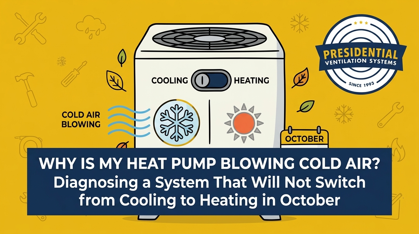 Diagnosing a Heat Pump That Will Not Switch from Cooling to Heating in October