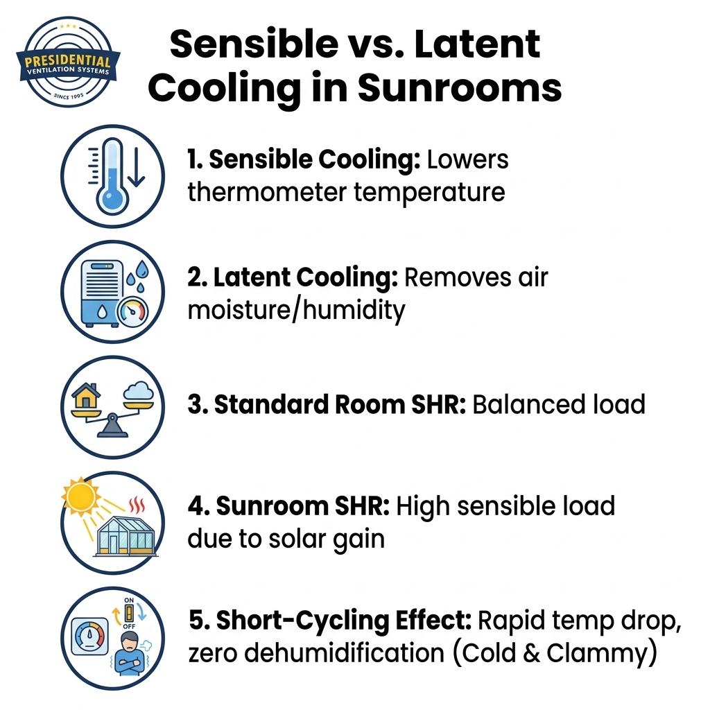 Sensible vs. Latent Cooling in Sunrooms