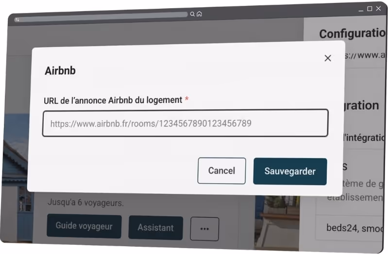 Saisir l'URL de l'annonce Airbnb