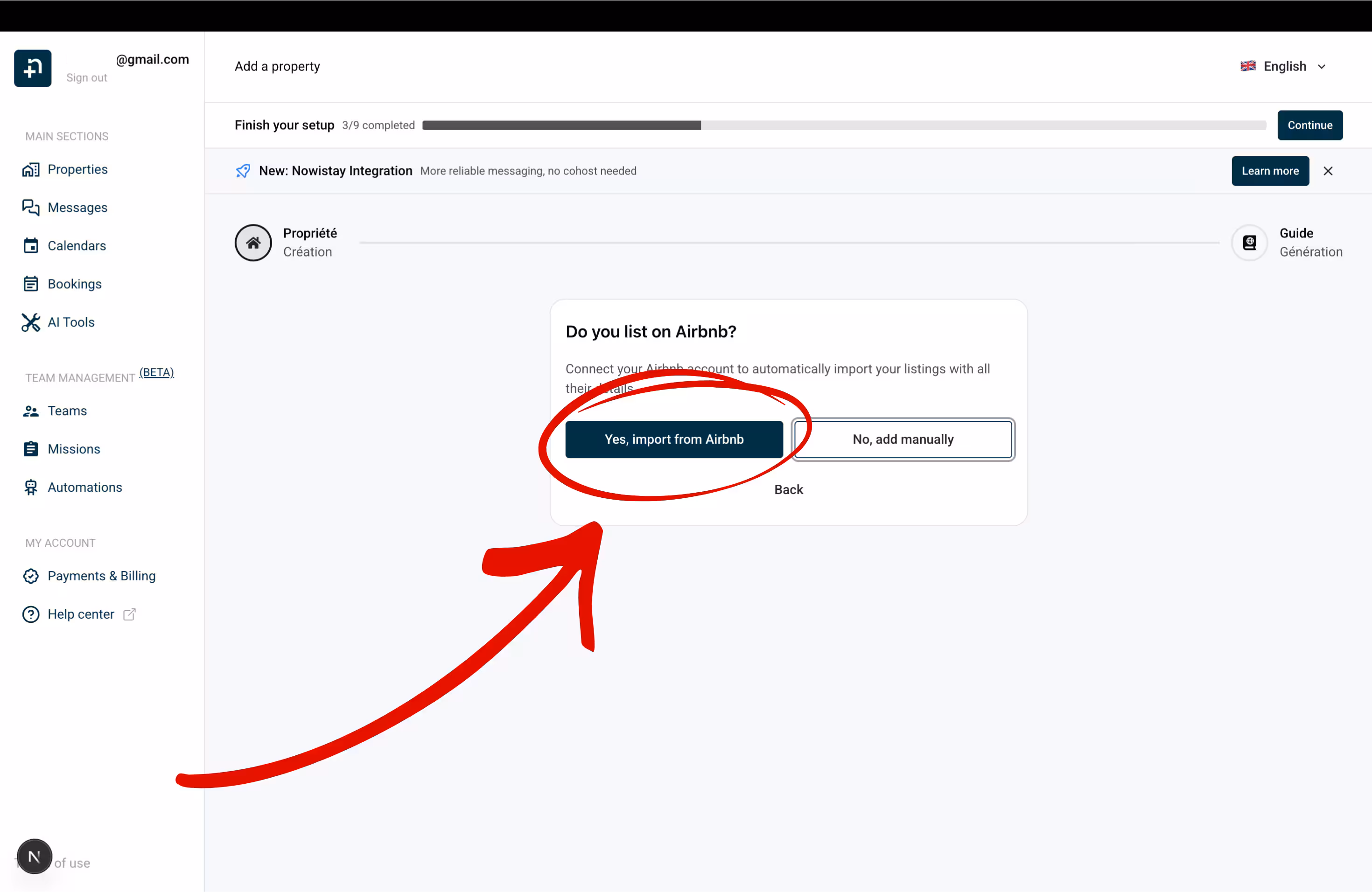 Question asking if you list on Airbnb