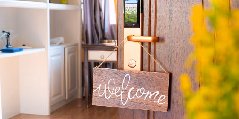 airbnb welcome sign