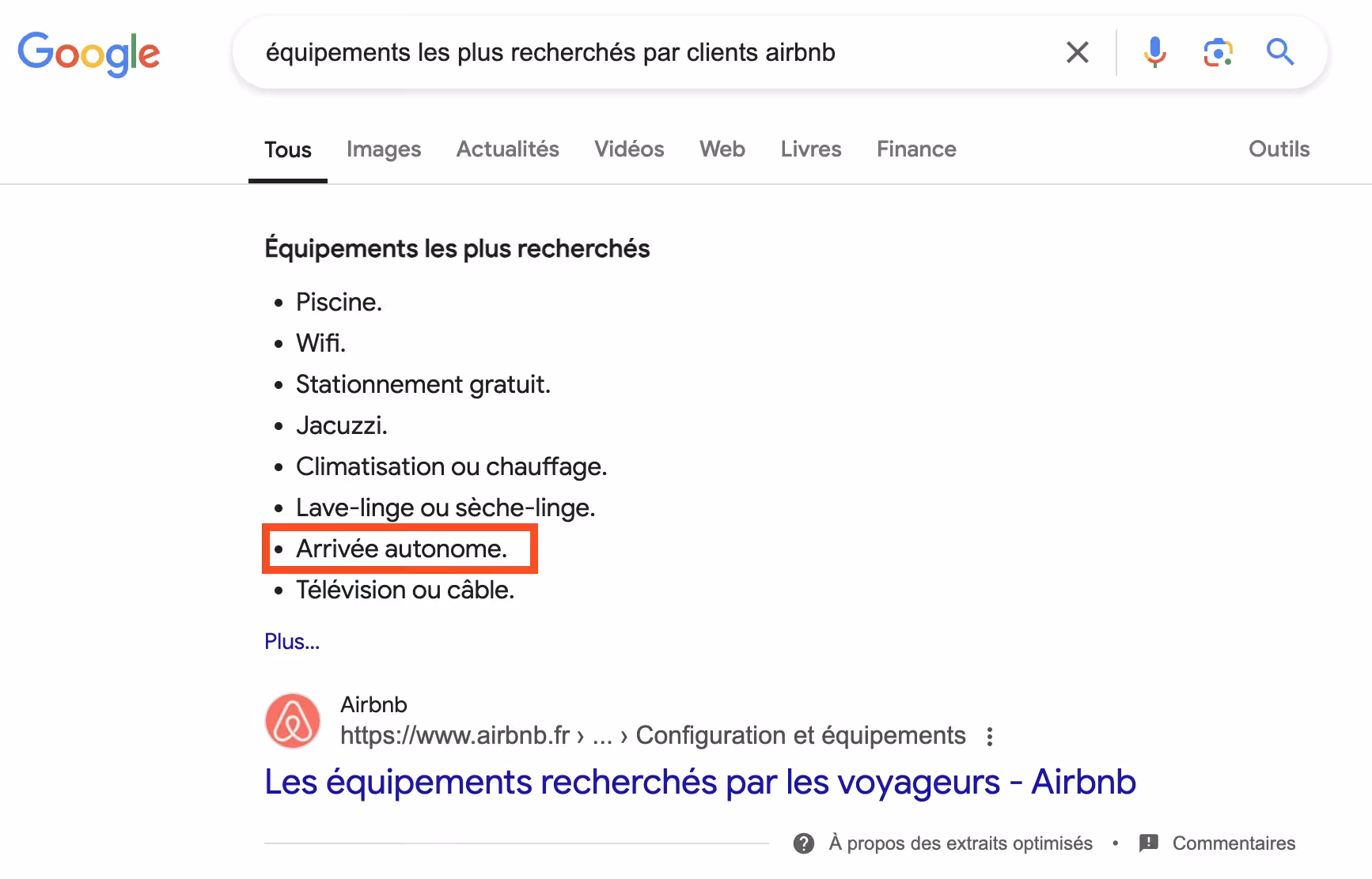 Most searched Airbnb amenities