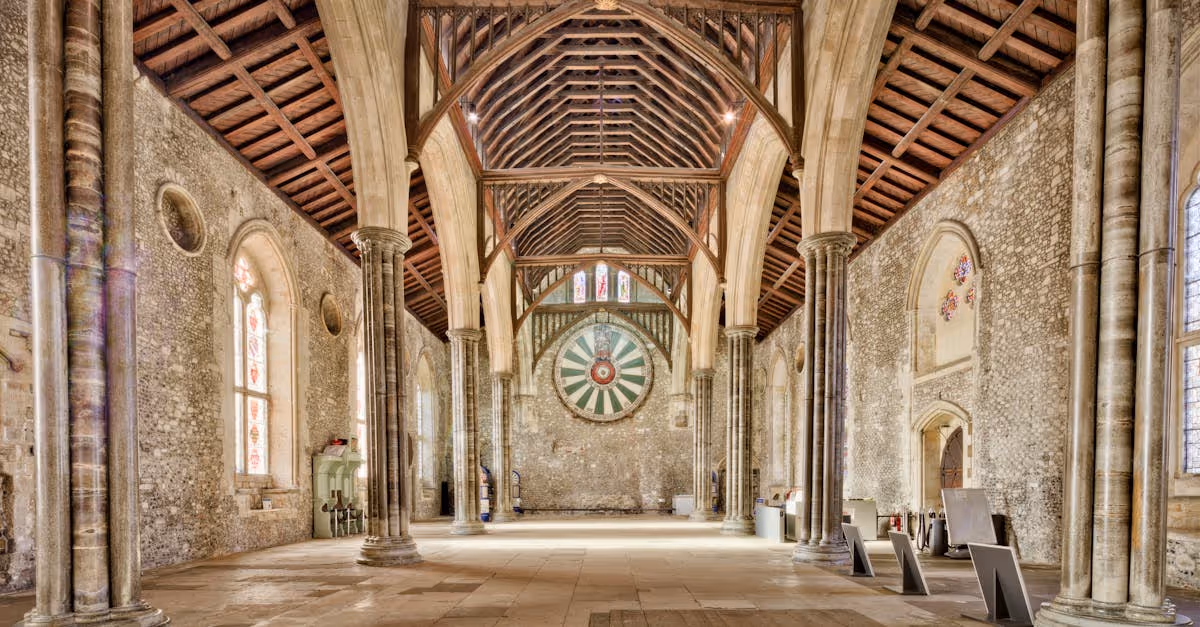 Winchester Castle The Great Hall - Picture by Michael D Beckwith