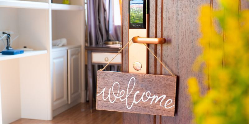 airbnb welcome sign