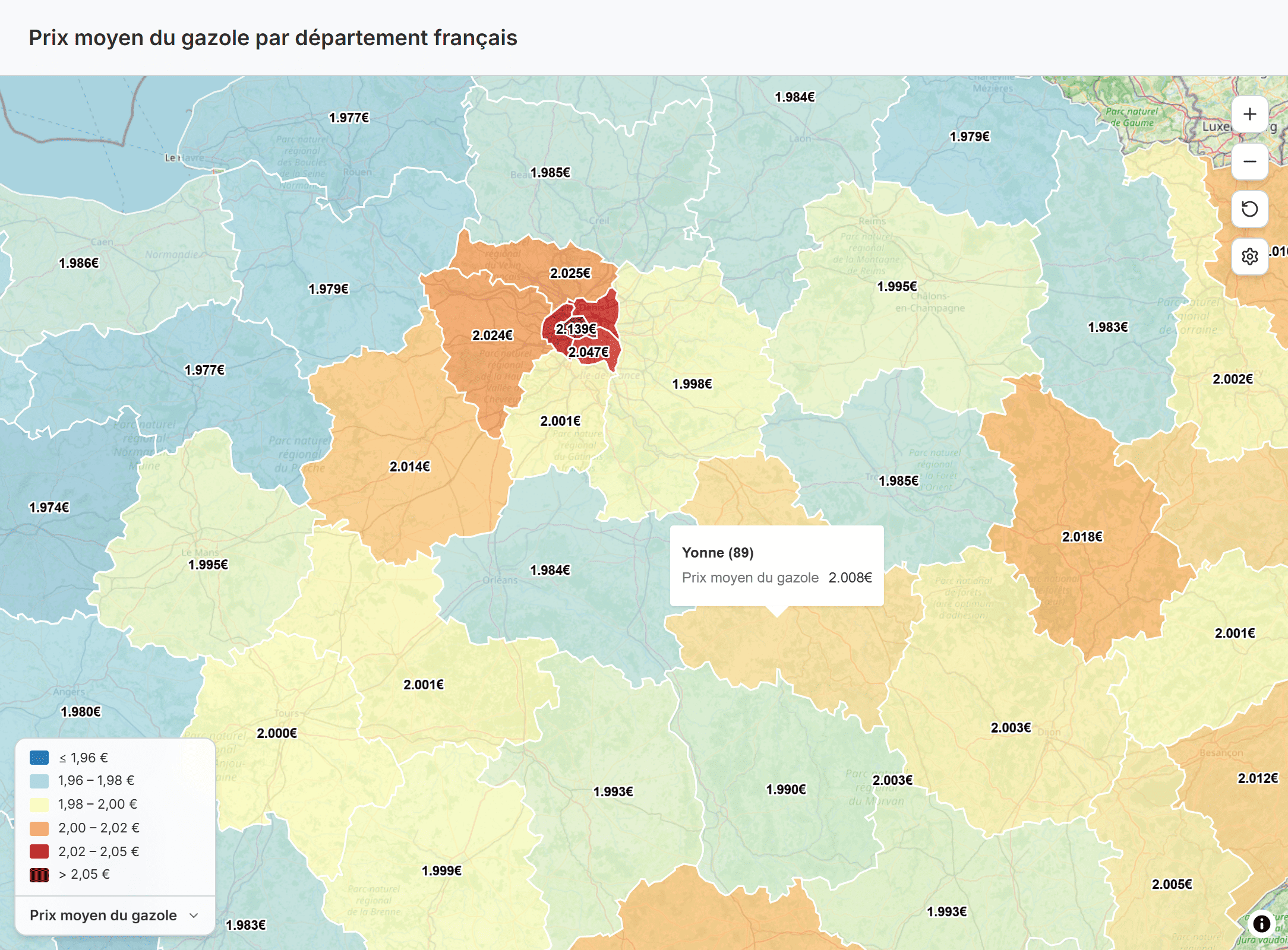 Capture génération d'une carte interactive par IA