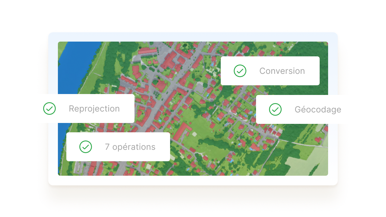 Illustration traitements ETL embarqués par une IA pour création de cartes