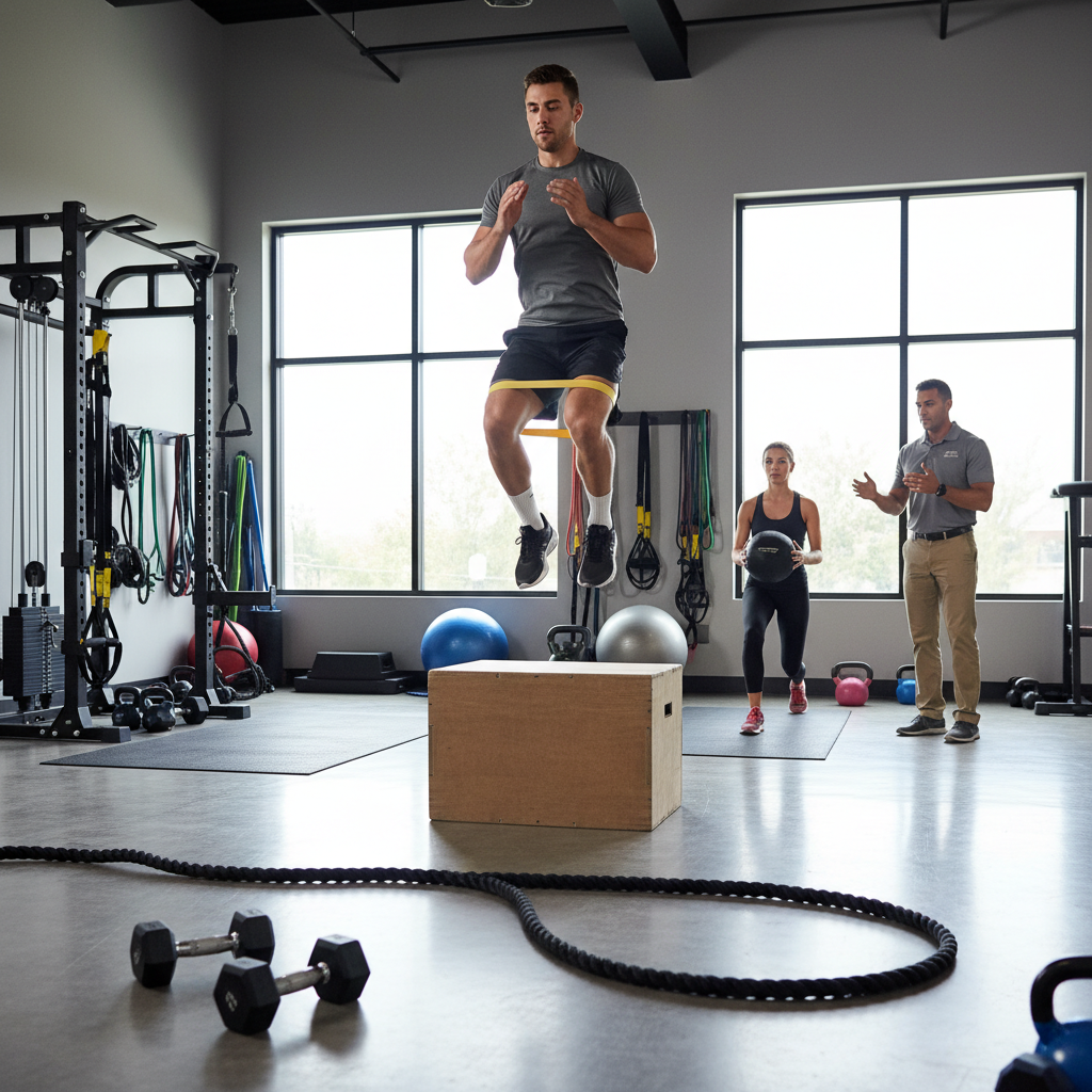 Athlete performing functional training exercises for injury prevention and performance enhancement at The Complete Athlete facility