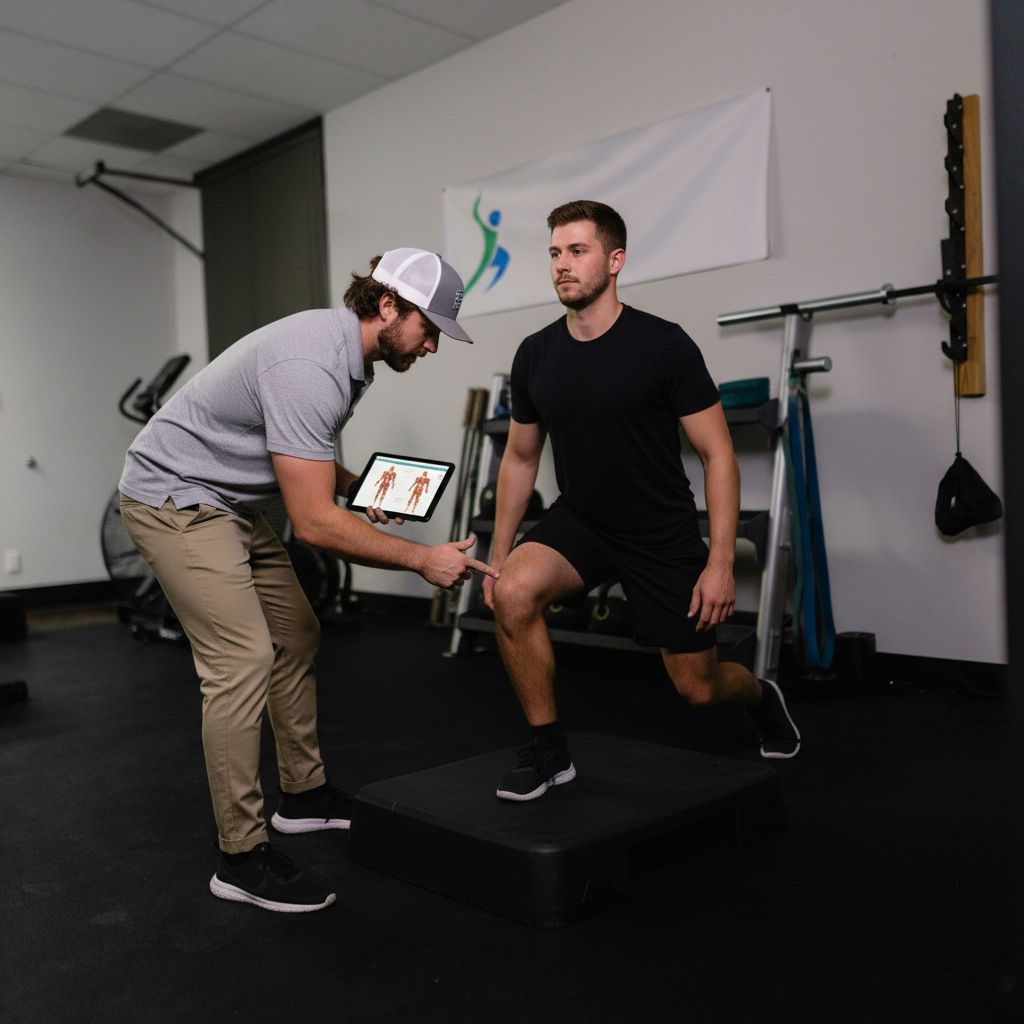 San Antonio performance physical therapy assessment with athlete receiving personalized evaluation