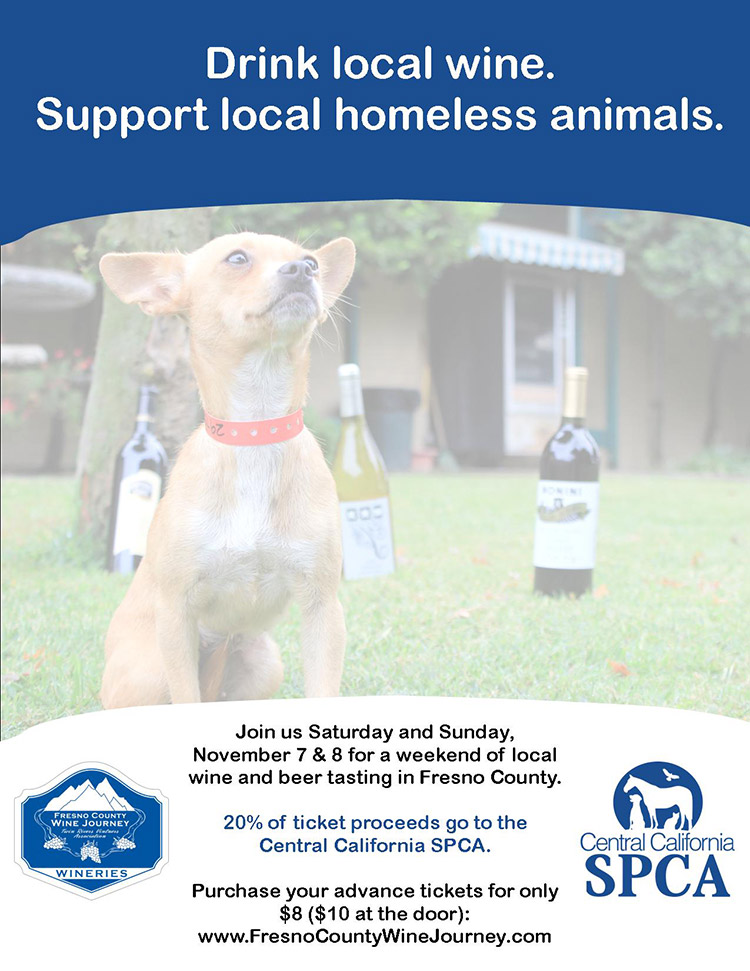 Fresno County Wine Journey Supports CCSPCA