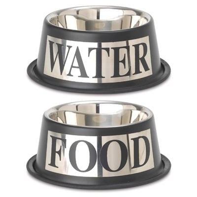Food Water Stainless Steel Dog Bowls 1- Visit ccspca.com to see what are the items that animals shelters use the most