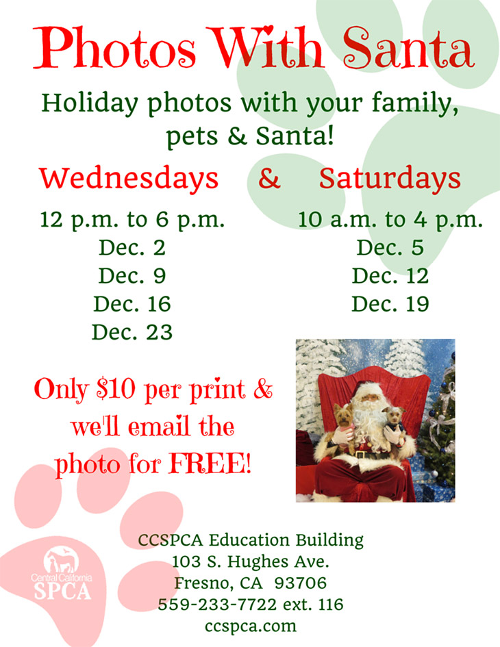 Photos with Santa - Central California SPCA