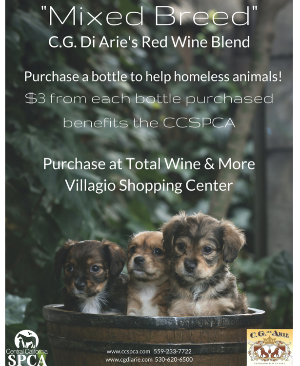 Mixed Breed Wine Sales Support CCSPCA Animals