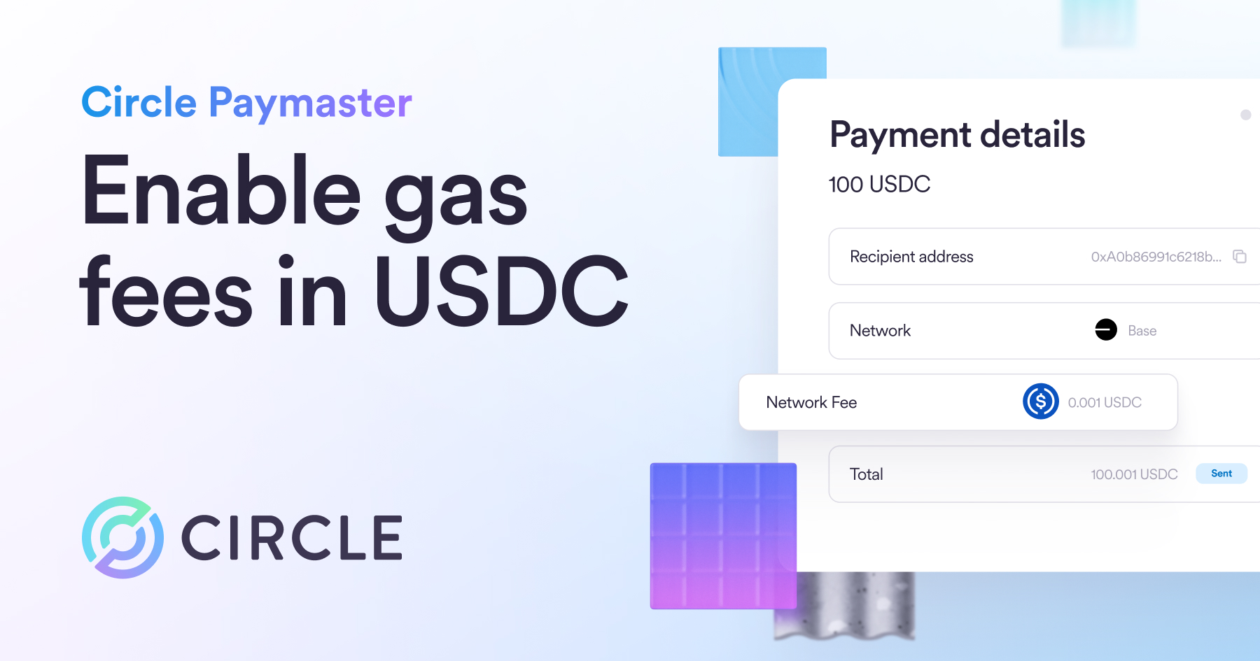 Circle Paymaster | Allow Users to Pay Gas Fees with USDC