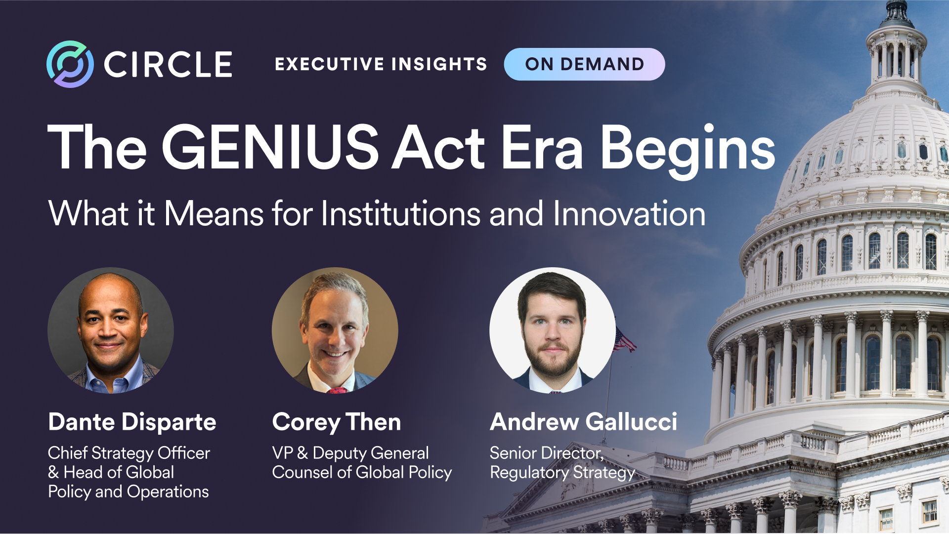 The GENIUS Act Era Begins – What it Means for Institutions and Innovation