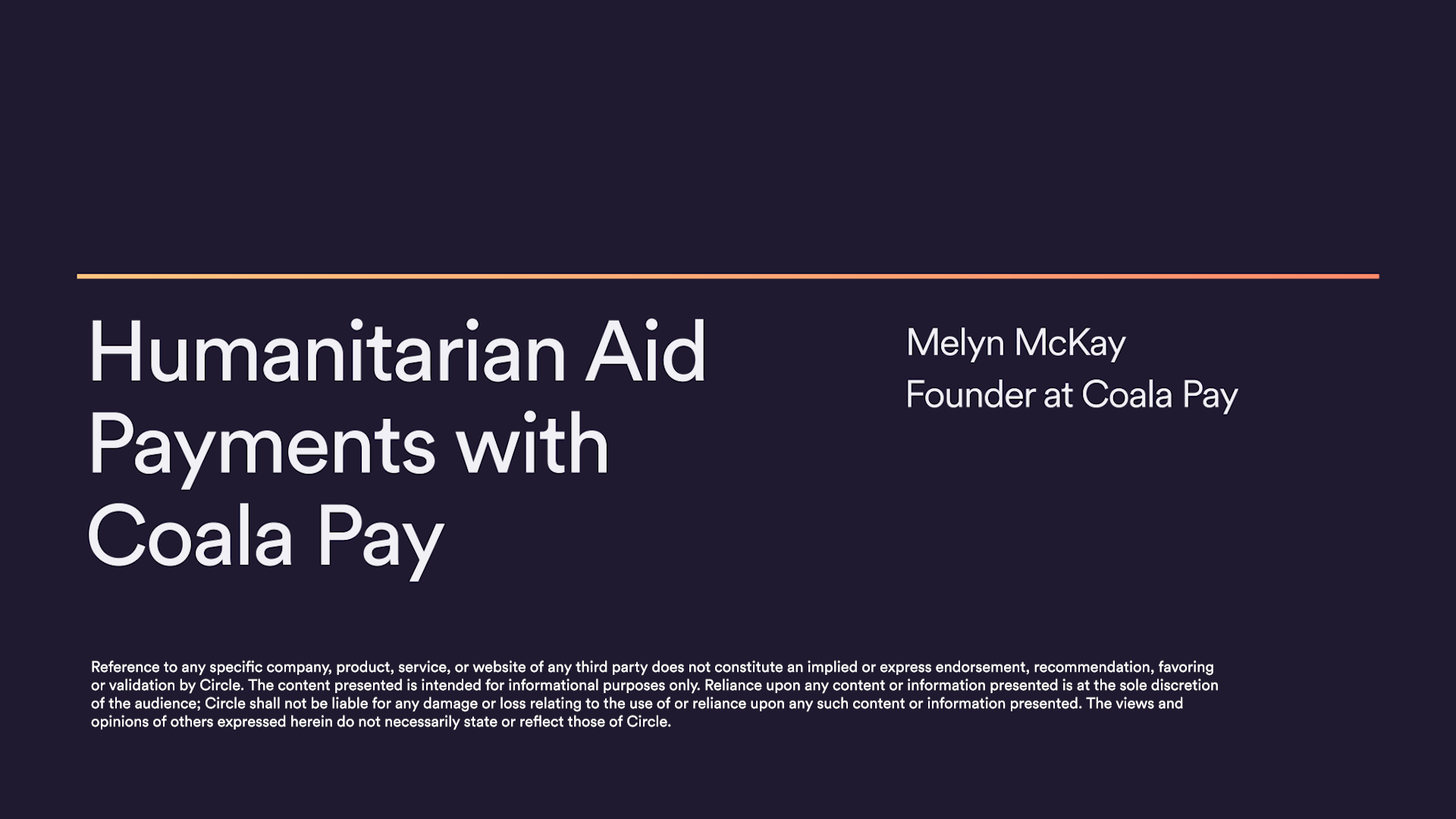 How Coala Pay uses USDC to deliver aid in minutes to the hardest corridors