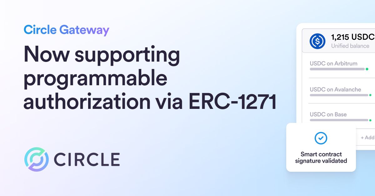 Gateway Adds ERC-1271 Support for Programmable Authorization