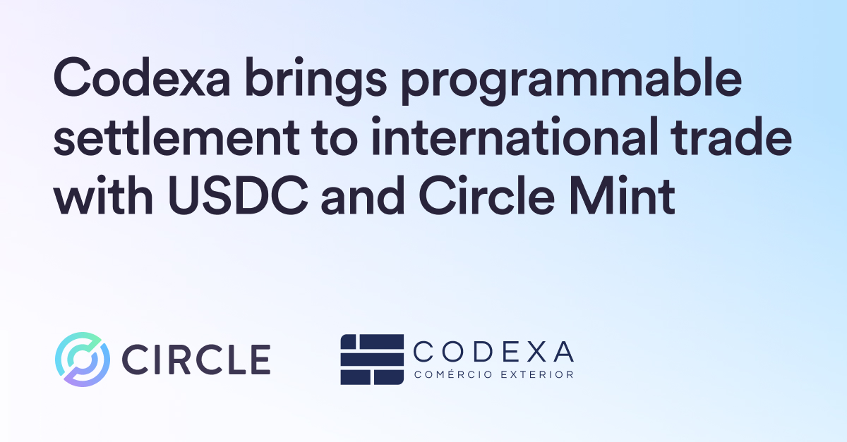 Codexa brings programmable settlement to international trade with USDC and Circle Mint