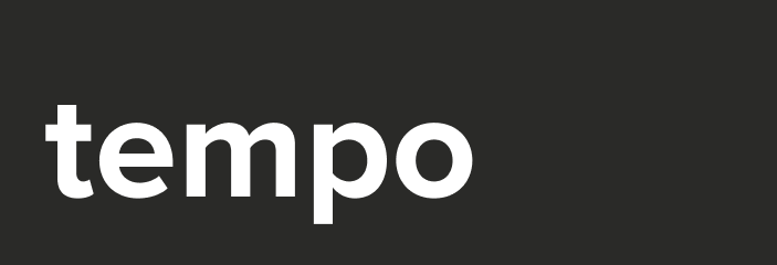 The Tempo Media Agency Logo in Jet.