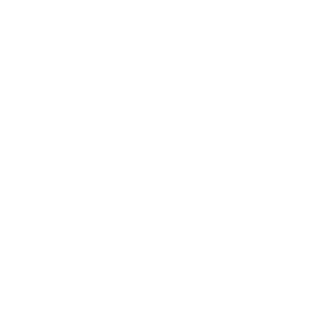 semi circle icon in white