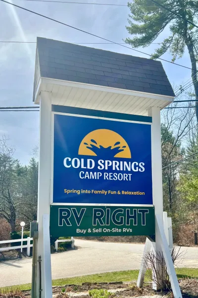 Resort Sign to represent Opening Weekend