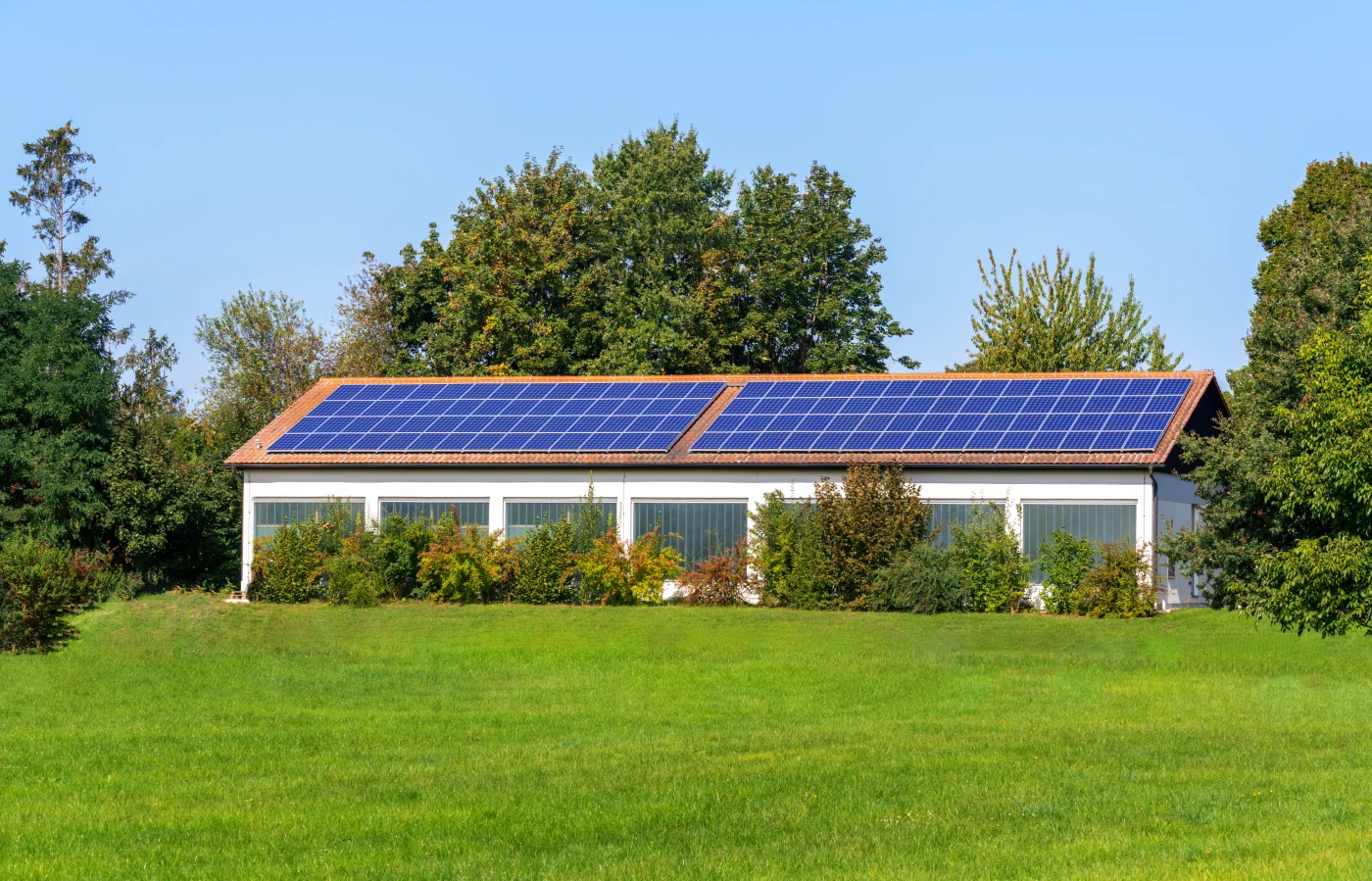 Solarpanels auf Dach