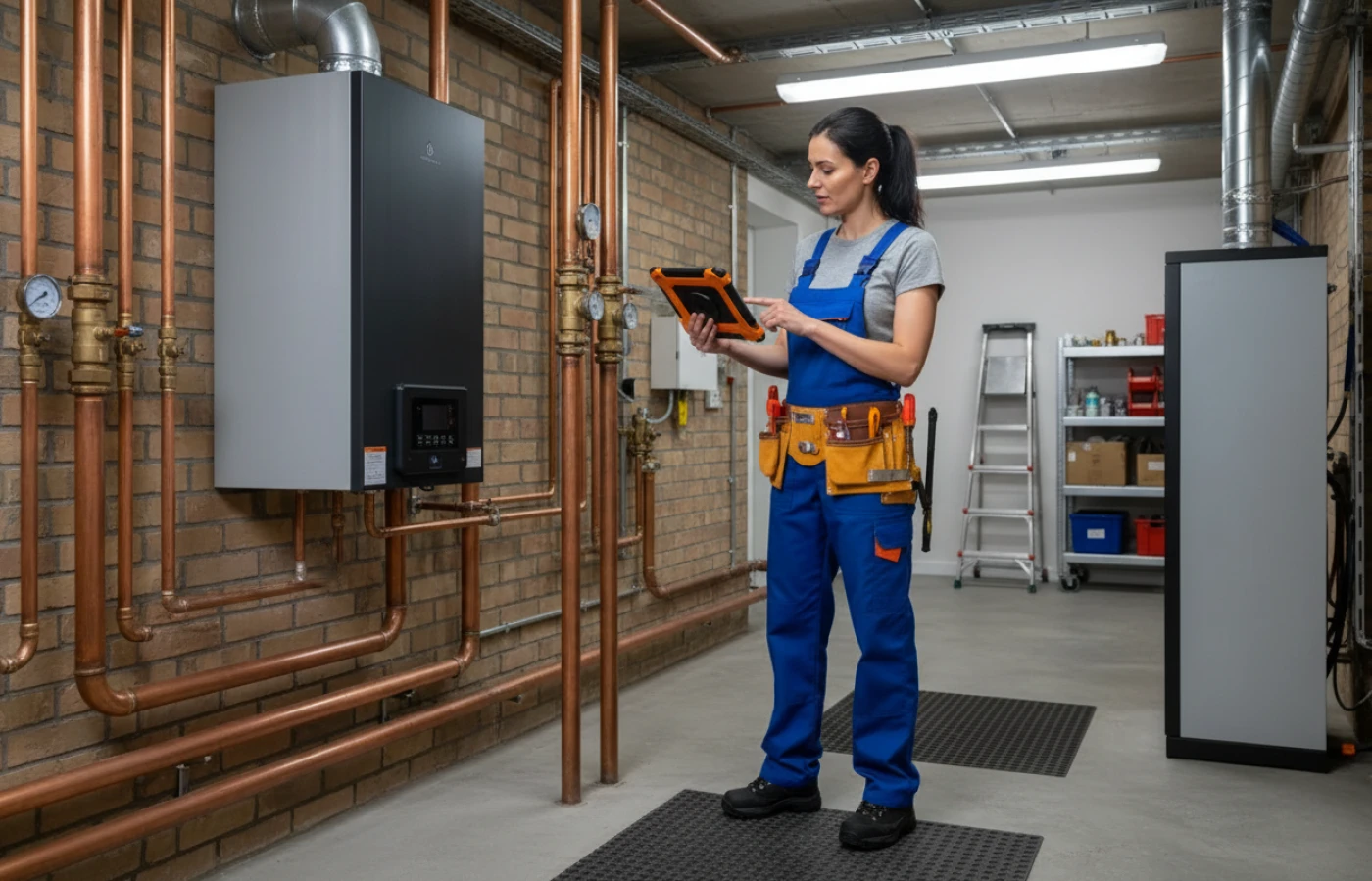 Technikerin, Heizung