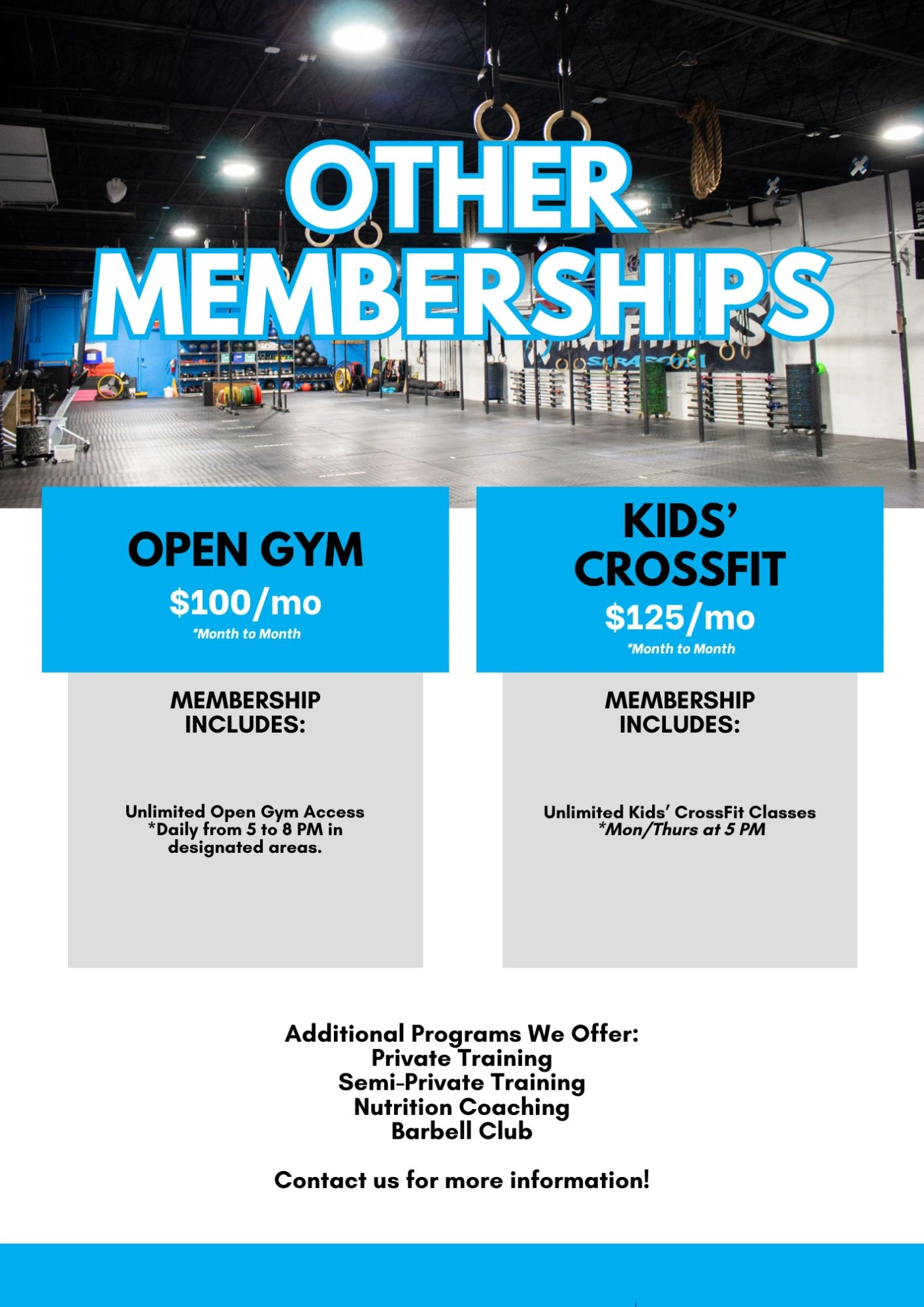Membership pricing others