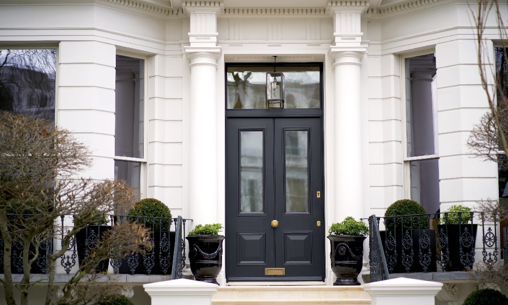 A Victorian style front door installed by Stronghold Security Doors in London.