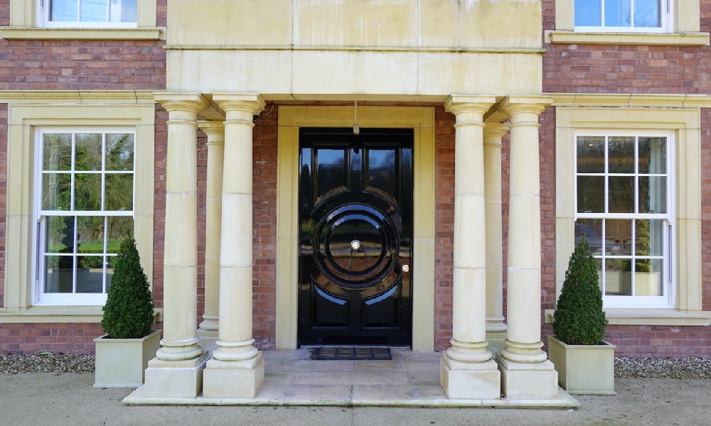 Security door made with Medite Tricoya Extreme sheet materials.