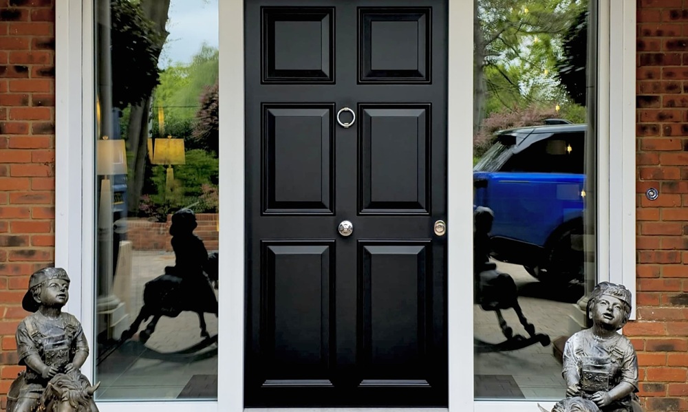 Fire-resistant security door installed by Stronghold Security Doors.