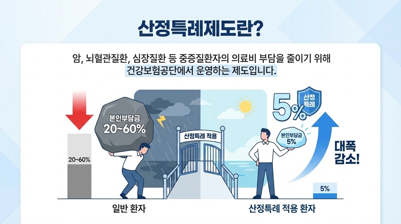 산정특례제도-본인부담금-혜택-비교