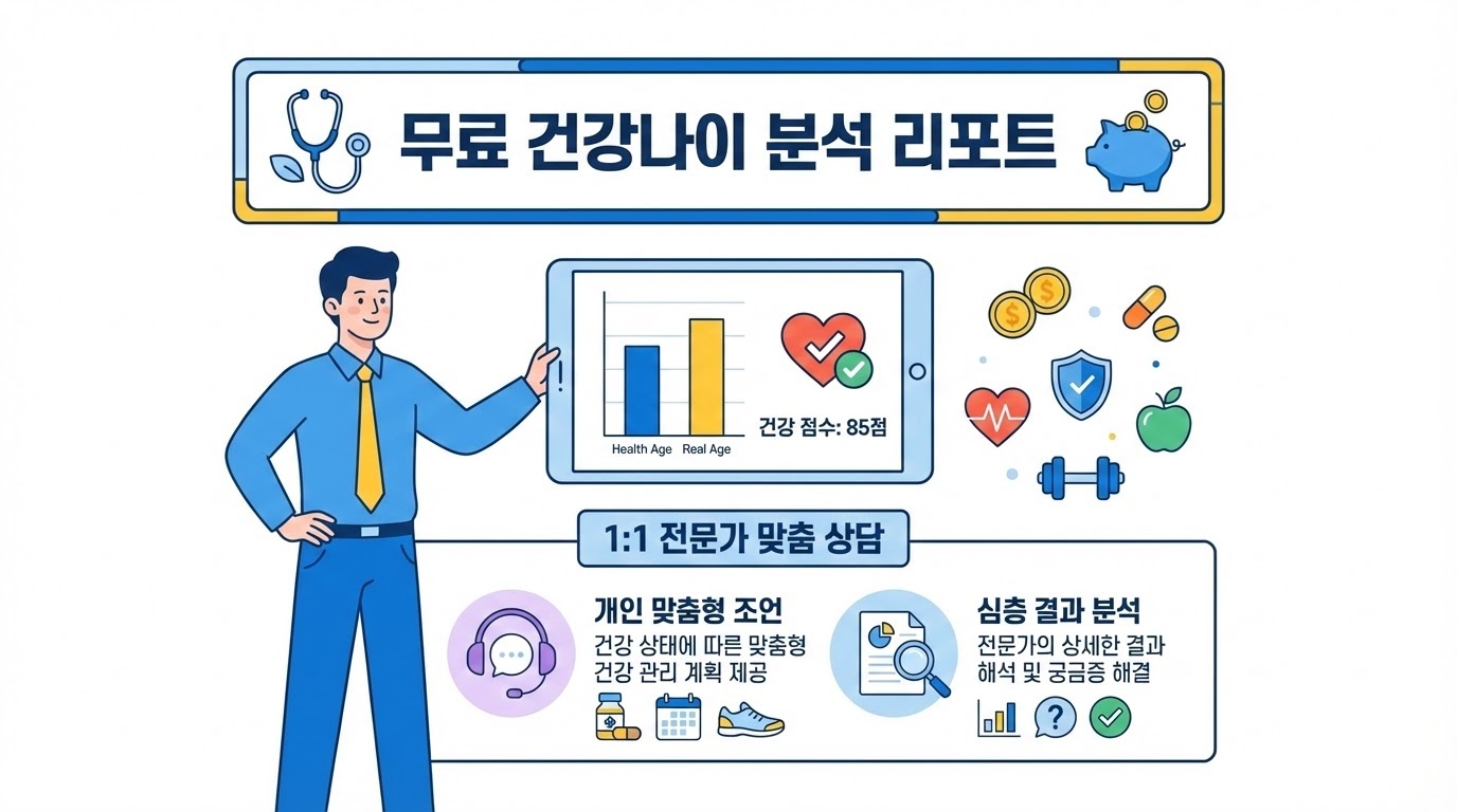 건강(생체)나이,의료비예측 리포트