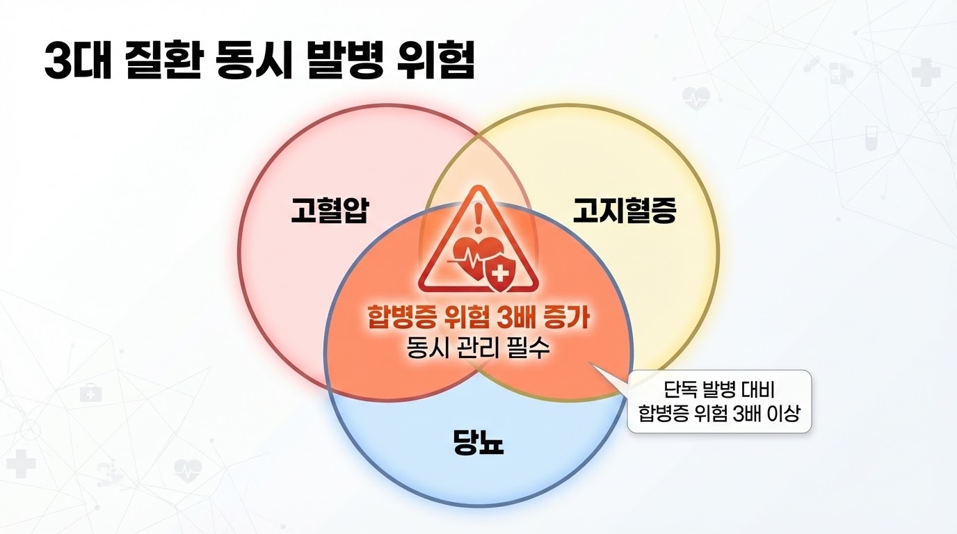 고혈압 고지혈증 동시 발병 위험