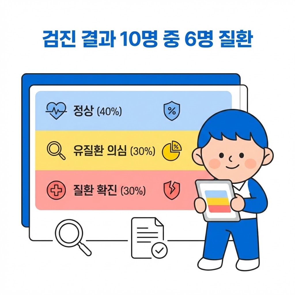 연령별 유질환자 비율 증가 추이